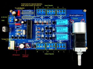 ALPS IR Remote Control Volume DIY Kit /w Input Selector 4CH & LCD