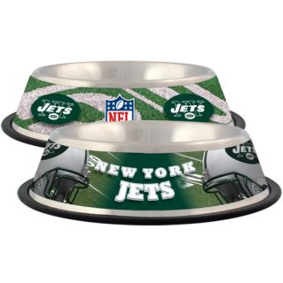 New York Jets Stainless Steel Pet Bowl   Team Shop   Dog