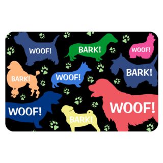 Bungalow Printed Woof Pet Mat   Dog   Boutique