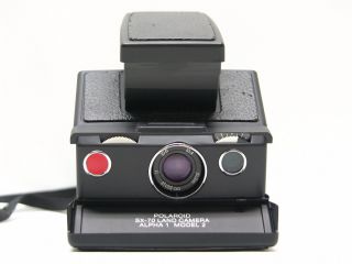 Polaroid SX 70 Land Camera Alpha 1 Model 2 in schwarz mit Anleitung