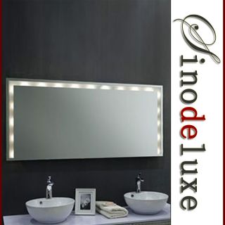 Lichtspiegel 700x1200 mm Badezimmer Wandspiegel beleuchtet Badspiegel