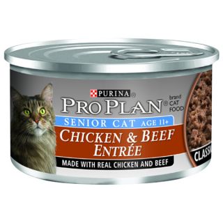 Purina Pro Plan Chicken and Beef Entre Flavor Senior Cat Food   Sale   Cat