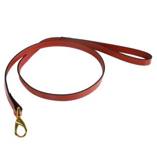 Hartman & Rose Leather Dog Leash   Red