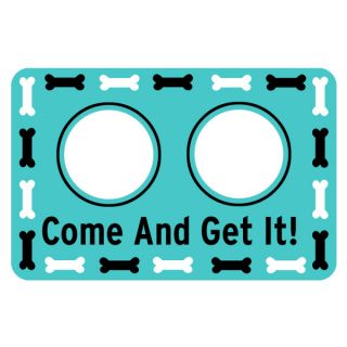 Bungalow Printed Come and Get It Pet Mat   Dog   Boutique