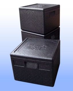 Profi Thermobox Isolierbox Pizzabox, schwarz 26,5cm
