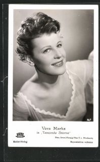 alte AK Schauspielerin Vera Marks in Tanzende Sterne
