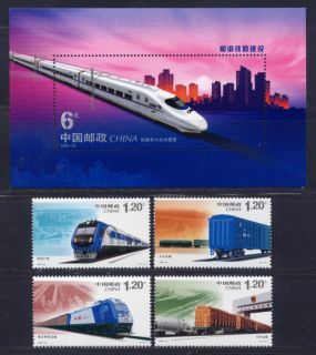 CHINA PRC 2006 30 Eisenbahn Satz+Block **/MNH