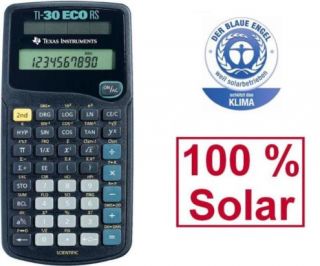 Ti 30 Eco Rs Texas Instruments Solar Taschenrechner Schulrechner