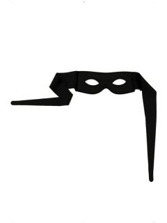 Augenmaske Kopfband Bandit schwarz schwarze Zorro