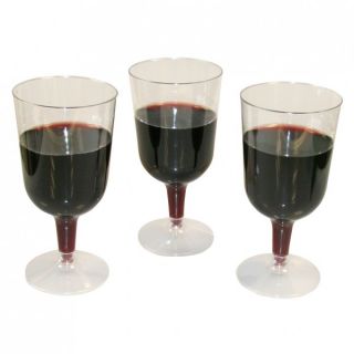 6x Weinglas Weingläser Glas Einweg Kunststoff 0,15l