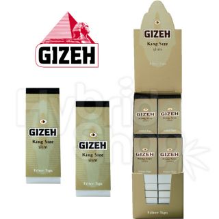24x 35 GIZEH King Size Slim Filtertips KS Filter Tips ocb im shop