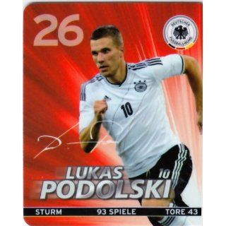 REWE DFB 2012 Sammelkarte   Nr. 26 Lukas Podolski   NEU 