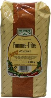 40EUR/1kg) Fuchs Pommes Frites Salz rot 2kg