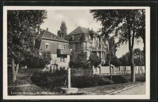 alte AK Leubnitz Werdau, Villa Klug