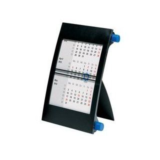 rido idé 3 Monats Drehkalender, 2013/2014, schwarz / blau 