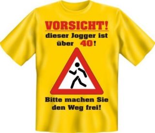 Fun T Shirt Jogging Schuhe Sprüche 40 Geburtstag, 4216