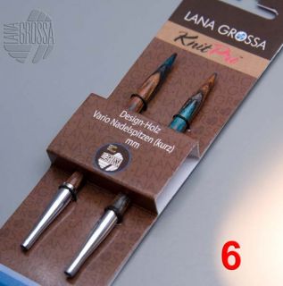 Lana Grossa Vario Nadelspitzen Design Holz 6mm kurz