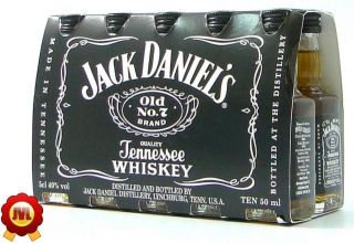 10 Jack Daniels Black Label 0,05 Ltr. 40%