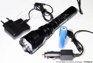 Taschenlampe 18W CREE LED + 3200mAh Li ion AKKU BLENDFUNKTION