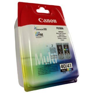 Canon Tintenpatrone PG 40/CL 41 Multipack (2 Cartridges), schwarz und