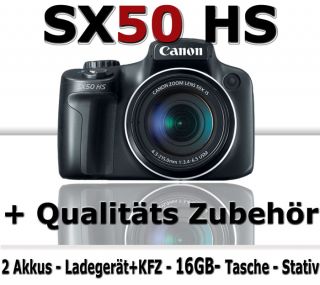 Canon PowerShot SX50 HS Digitalkamera + Mega Erweiterungs Set 16