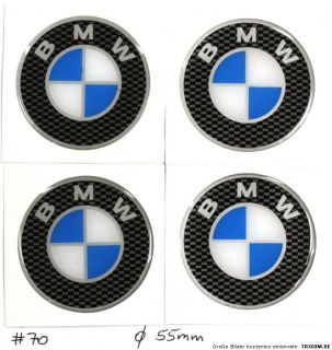 BMW Emblem Felgen Aufkleber Sticker  Silikon   Ø 55 mm #70