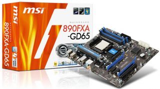 MSI 890FXA GD65 AM3 AMD 890 PCI E 4x DDR3 OVP Zub GLAN USB3 sata3