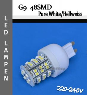 G9 48SMD LED Lampe Strahler Kalt weiss Licht Leuchte Mini