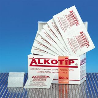 ALKOTIP Alkoholtupfer 30 x 65 mm Insulintupfer Nageltupfer