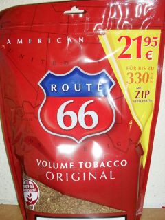 Route 66 Volumen Tabak Original Red 165 Beutel Zigarettentabak