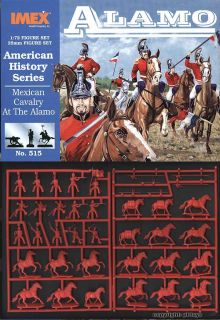 72 Figuren IMEX 515 Alamo Mexiko War Mexican Cavalry