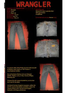 Original Wrangler Kane W33 L36 Relaxed Fit Jeans Herren Jeanshose 76
