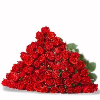 Rosenstrauß 40 rote Rosen   ohne Bindegrün, 40 cm. 