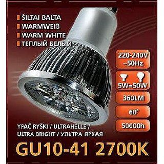 Ledliux LED GU10 41 Ultrahelle 5,5 W WarmWeiß