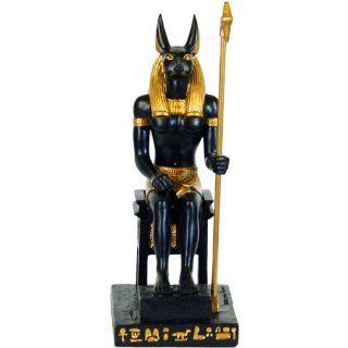ägyptischer Gott Anubis auf Thron   Figur Küche