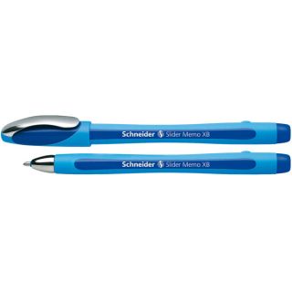 10 x Kugelschreiber Slider MEMO Schneider XB blau Gel Kugelschreiber