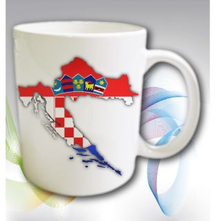 Tasse Becher KROATIEN Crotia Hrvatska Fahne Flagge Flag Cup Mug
