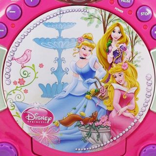 Disney Princess Kompakter Kinder CD Player Mobil Sing Along Funktion