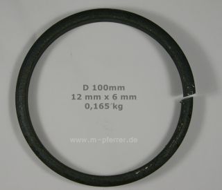 Zierelement 89, Ring 100 mm Schmiedeeisen Tor Zaun, Eisen
