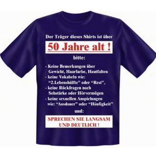 50 Jahre altlustiges Geburtstagsshirt zum 50. Fun T Shirt Farbe