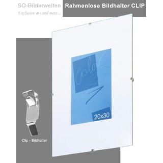 Rahmenlose Bildhalter Cliprahmen Bildträger 50 x 70 cm mit Acrylglas