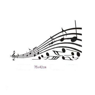 New Music Note DIY Art Wall Home Decals Mural PVC Stickers Wallpaper