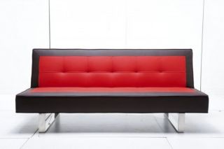 Design Schlafsofa Spring Napalon Leder Schlaf Couch Bett Sofa Lounge