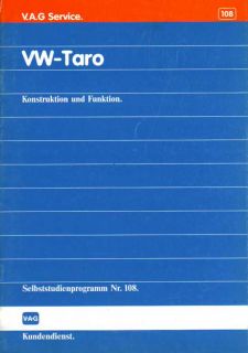 SSP 108 VW Taro Handbuch Konstruktion und Funktion VW