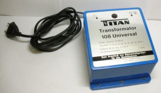 Titan Transformator 108 universal für Modellbahnen