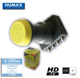 TOP Humax DIGITAL Quattro LNB 105 für HDTV 3D sky NEU