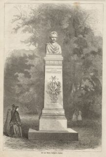 Syrakus,Sizilien,Platen Denkmal,Original Holzstich 1870