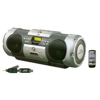 JVC RV B 55 GY Boom Blaster tragbarer CD Radiorekorder grau 