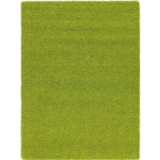 Benuta 10104013 Shaggy Teppich Swirls 120 x 170 cm, grün 