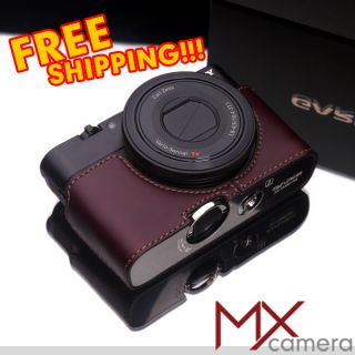 Gariz New Sony DSC RX100 RX 100 leather camera half case   Brown